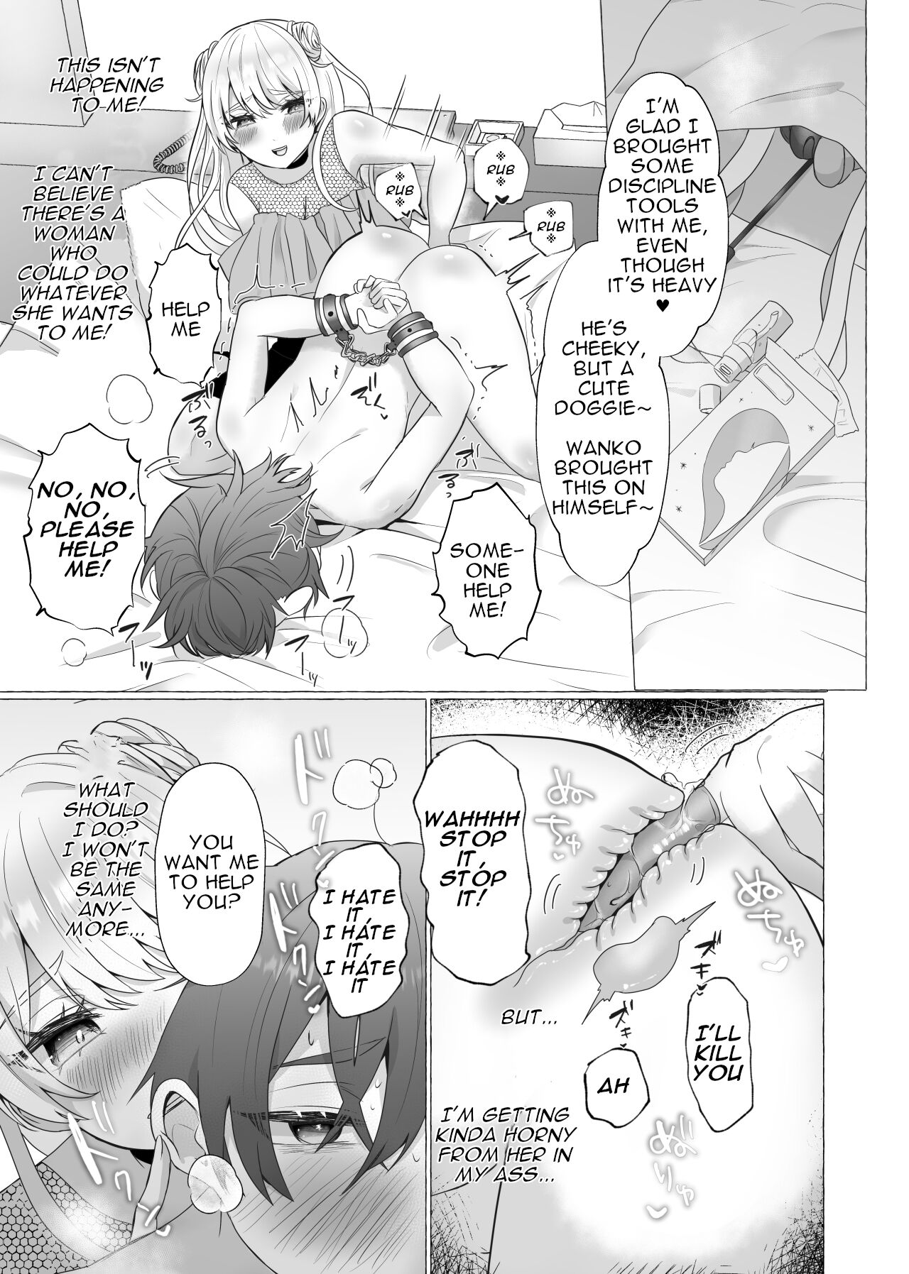 Ikiri Otoko Shuuchi Mesuinu Kaizou | Smug Man's Shameful Bitch Conversion page 12 full