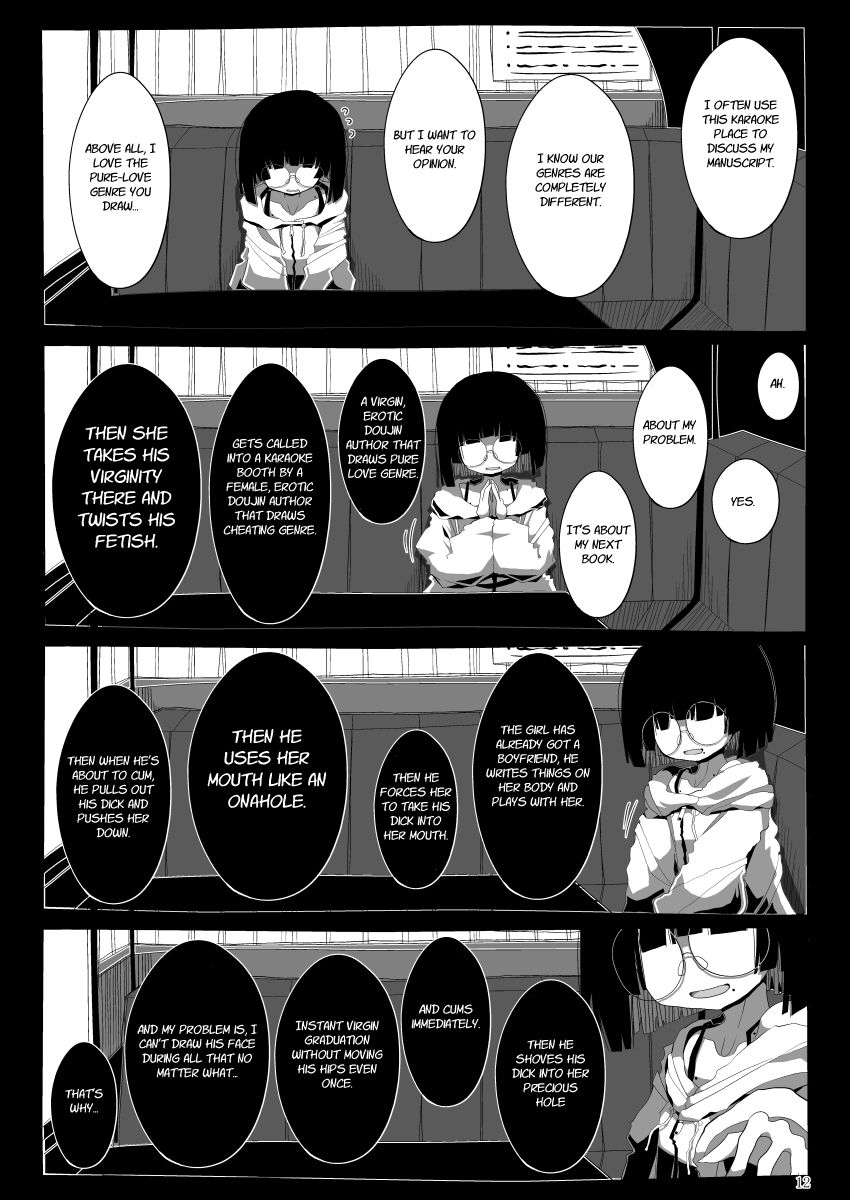 Jimi de Otonashisou ni Miete Doutei wo Taberu no ga Shumi no Warui Onna no Ko Doujin Sakka-chan ni Seiheki wo Dame ni Sareru Douteikuntachi no Hanashi page 11 full