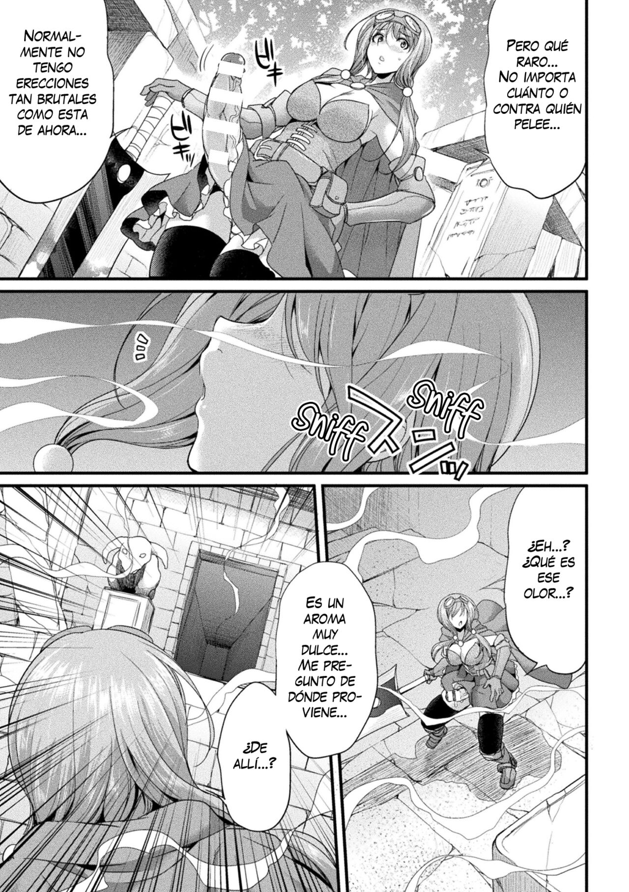 Miyu, la aventurera Futanari - La Misteriosa Mazmorra y la Trampa del Muro de Culos - page 5 full