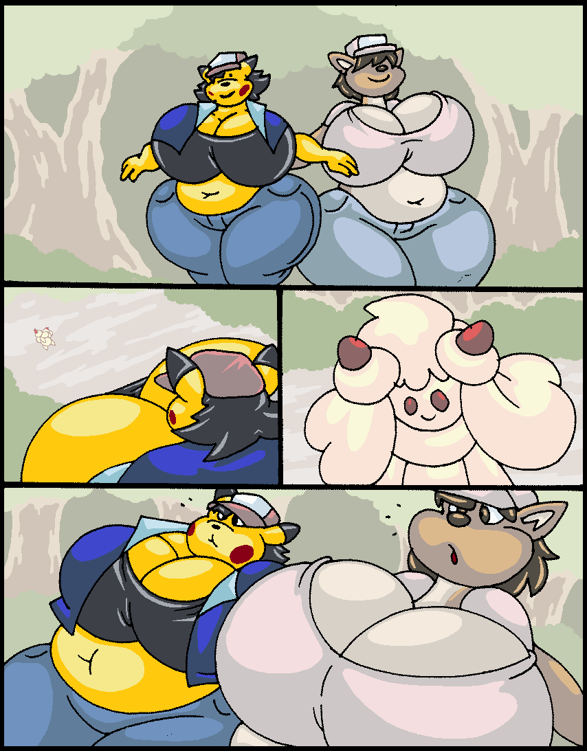 Pikachu, Eevee, And Sprigatito WeightGain Comic + Extra Pokémon Comics & Art page 10 full