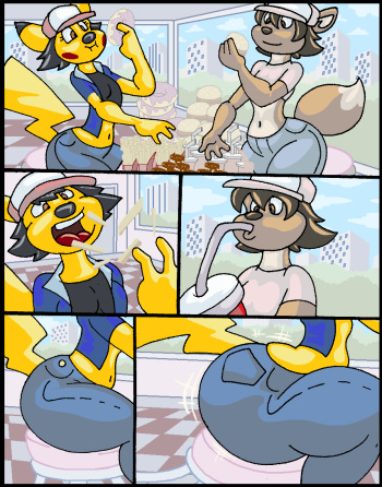 [Virus 20] Pikachu, Eevee, And Sprigatito WeightGain Comic + Extra Pokémon Comics & Art (Complete) cover