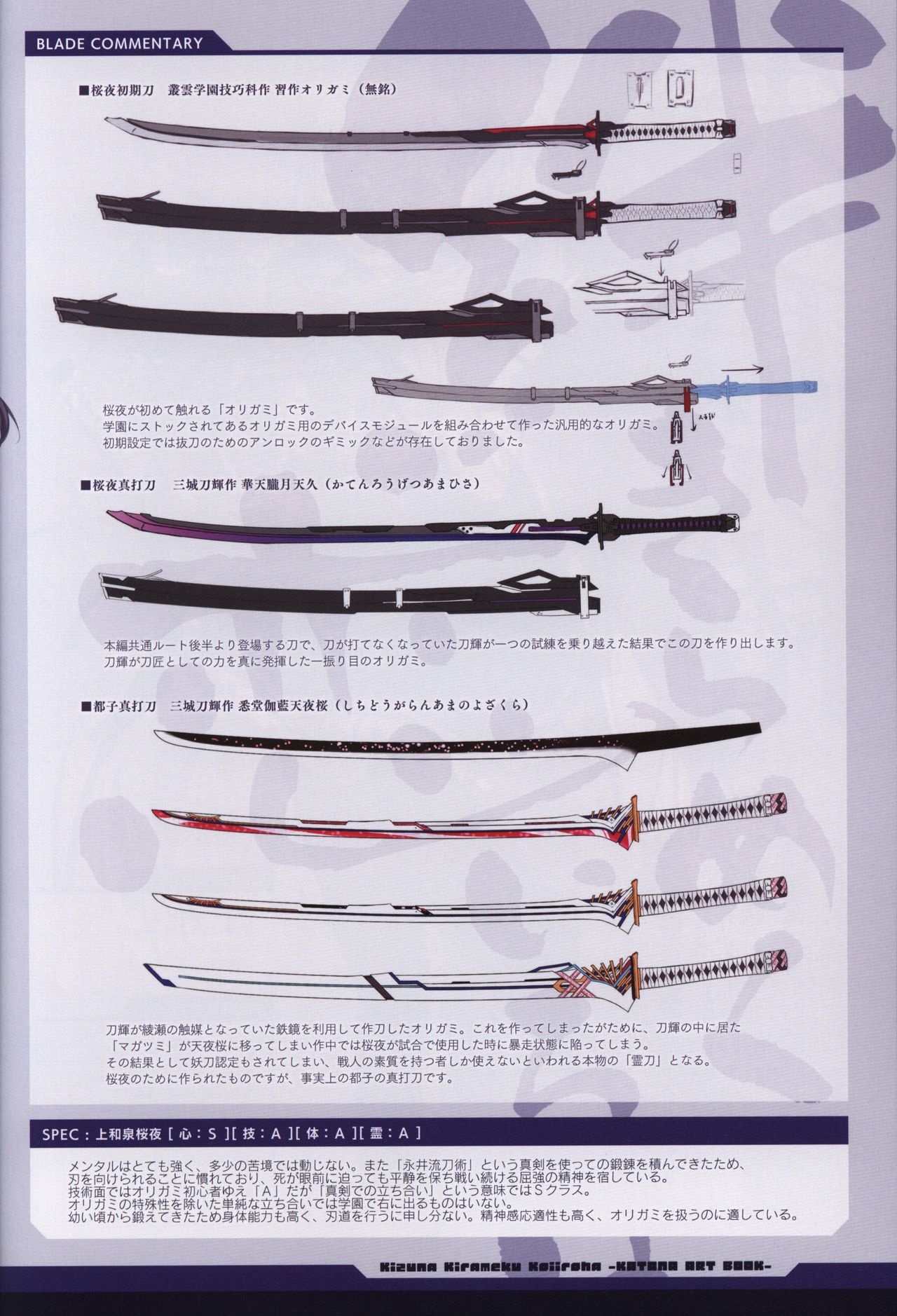 The Kizuna Kirameku Koi Iroha KATANA ART BOOK page 8 full