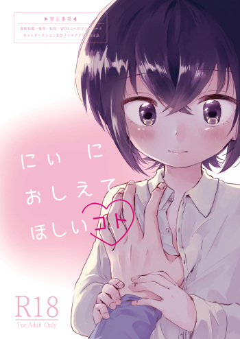 [Seisyun to Strategy. (Sayaka)] Nii ni Oshiete Hoshii Koto [Digital] cover