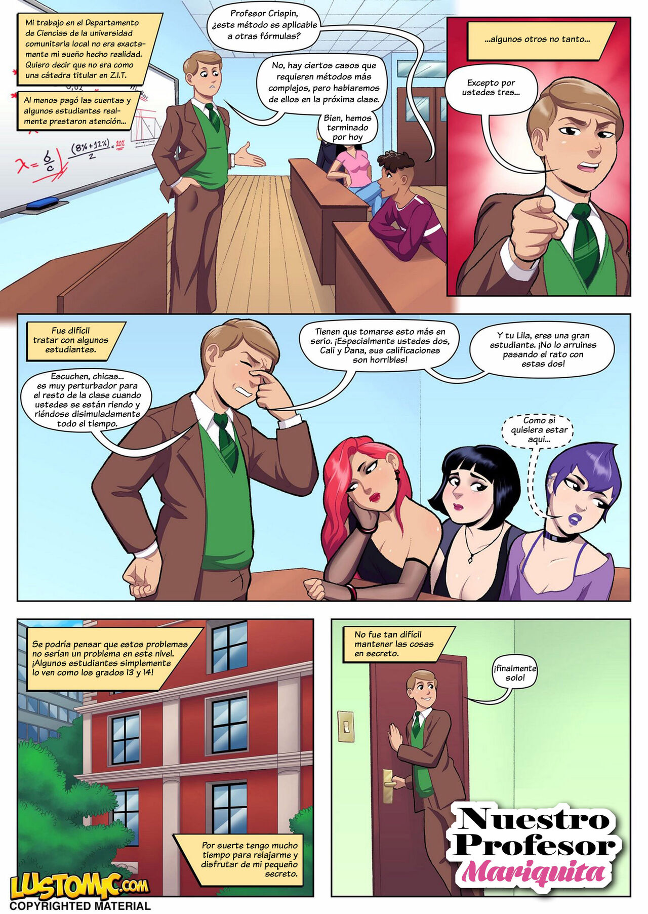 Nuestro profesor mariquita | Our Sissy Professor page 1 full