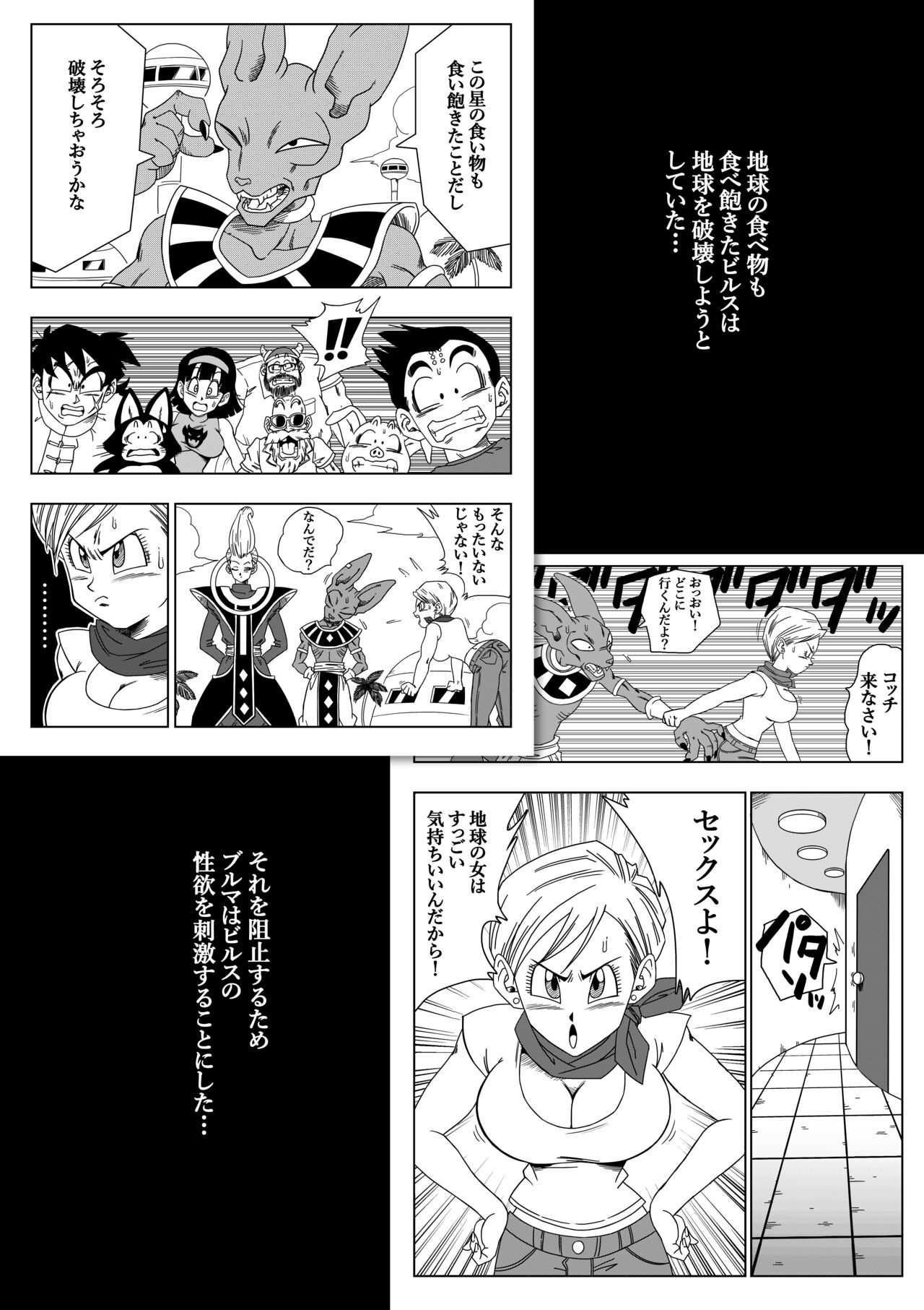 誰もビ○スに逆らえない! N18 VS BEERUS JAPANESE page 2 full