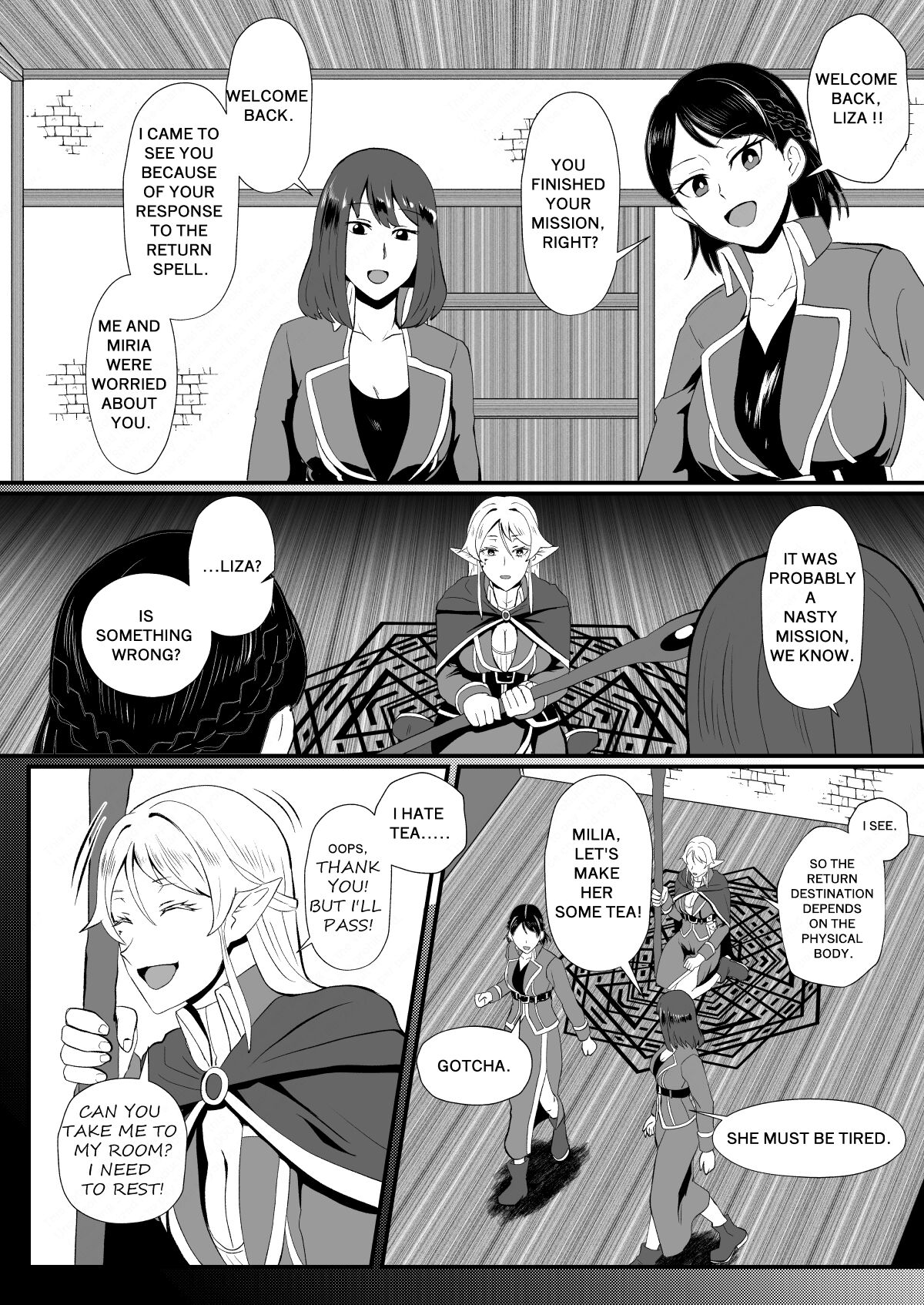 Irekawari no Wana ~Elf Majutsushi Liza no Kikan~ | THE BODYSWAPPING TRAP ~LIZA THE WIZARD ELF IS BACK~ page 11 full