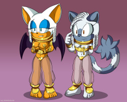 Rouge, Tangle, Whisper and Jewel Harem