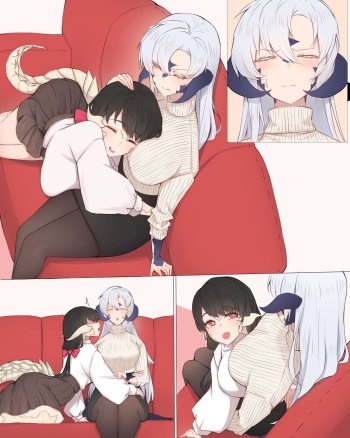 [Rikuguma] Cute Futanari Couple cover