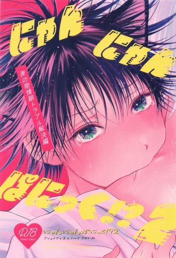 (Aishi no Oshiego 4) [DOGGBEBI (Asamiru)] Nyan Nyan Panic!? 2 ~Yoru no Hatsujouki Trouble Kaiketsu Hen~ (Jujutsu Kaisen) cover