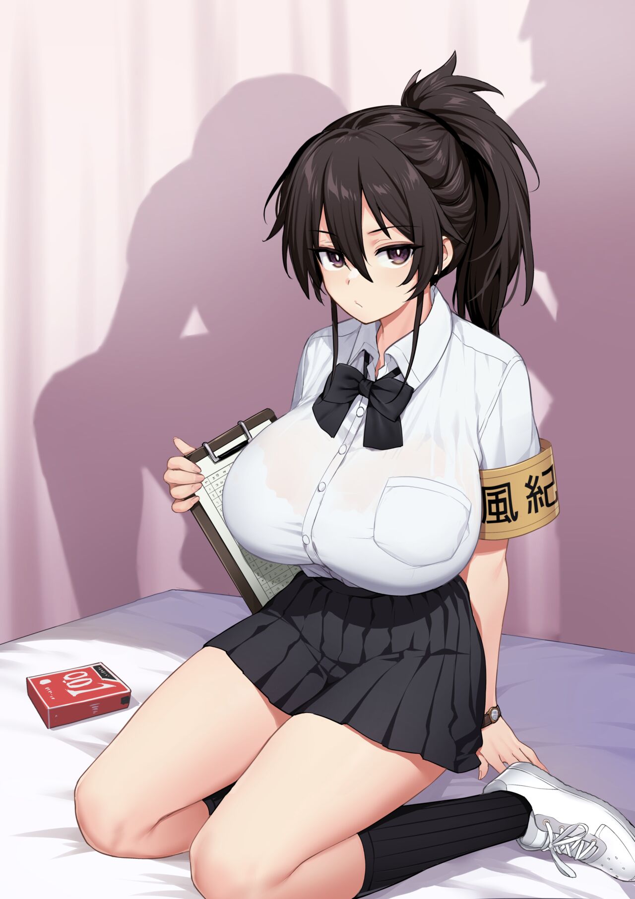 Atarashii Fuuki Iinchou wa Mune ga Ookii to Iu Uwasa ga Aru page 4 full