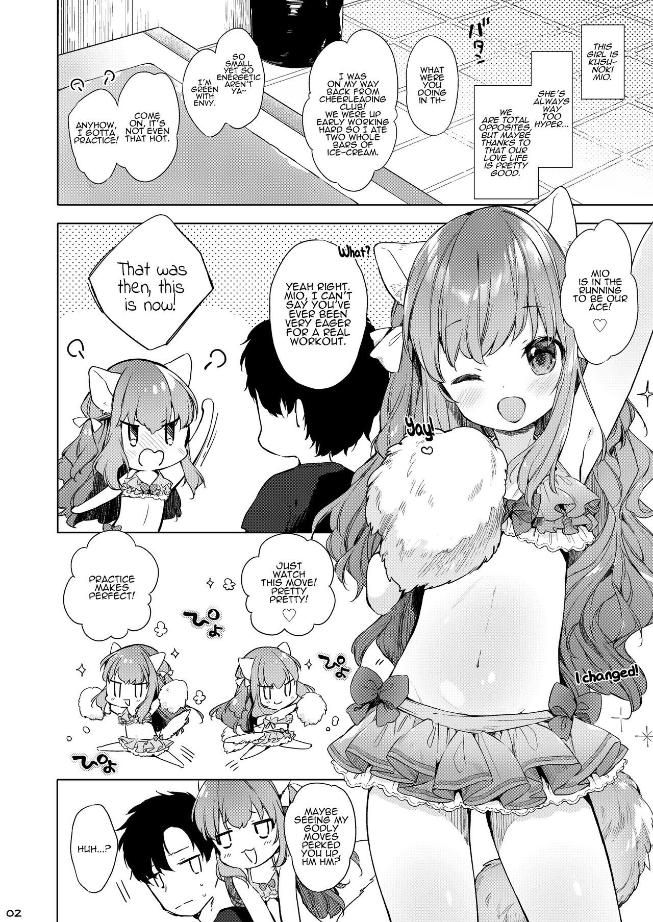 Nekomimi Cheer-chan wa Osawari Kinshi! | No Touching Cat-eared Cheerleaders! page 3 full