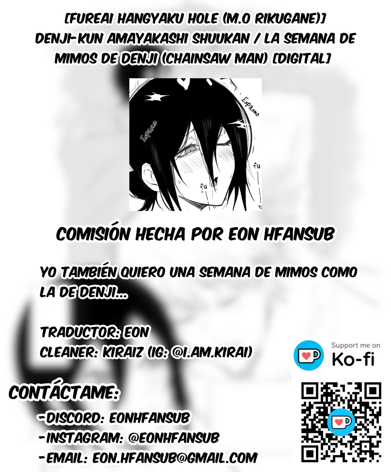 Denji-kun Amayakashi Shuukan / La semana de mimos de Denji page 9 full