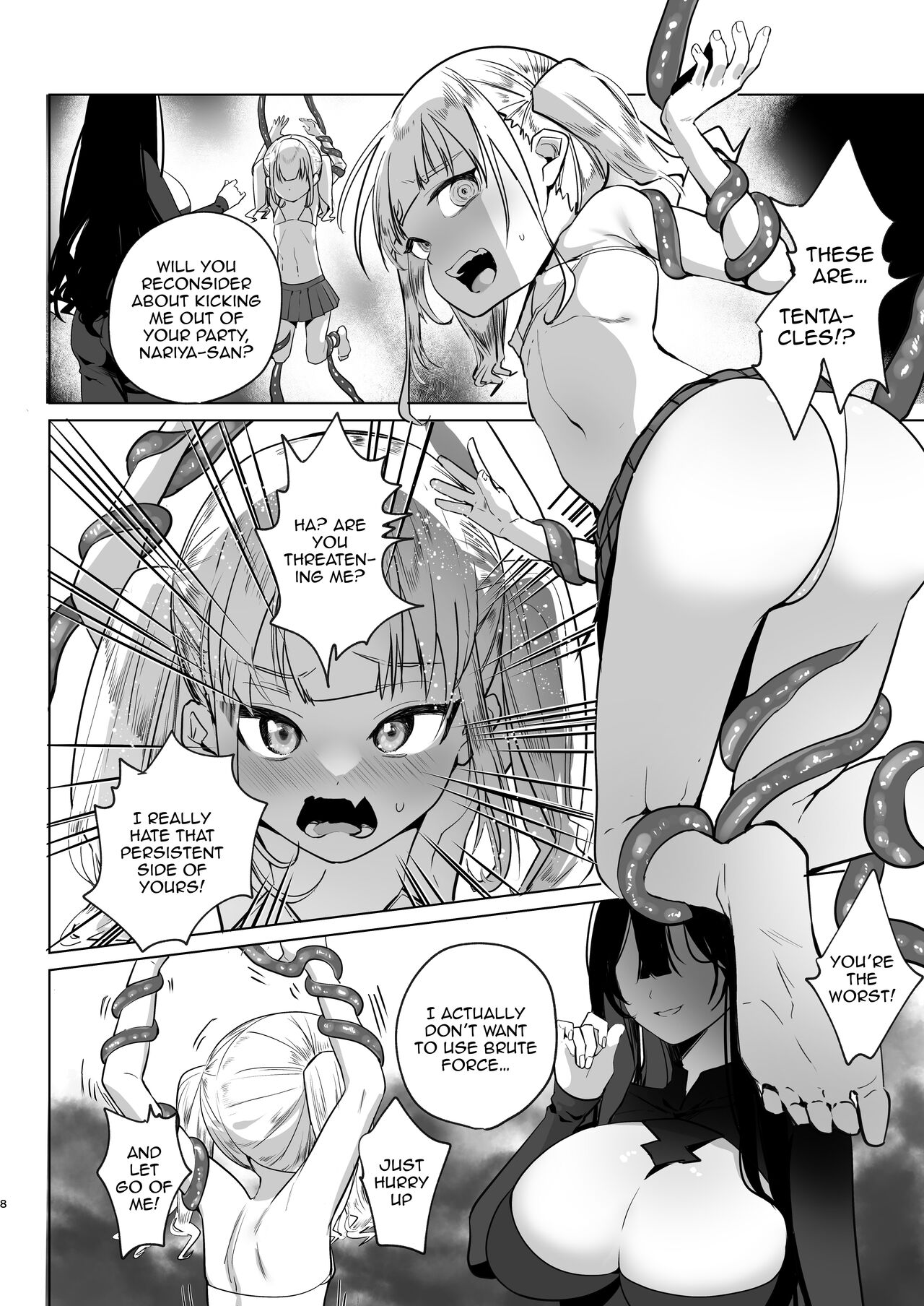 Tsuihou Sareta Futanari Mahoutsukai ga Mesugaki Yuusha o Wakaraseru Hanashi | A Story About An Exiled Futanari Mage Correcting A Brattish Hero page 8 full