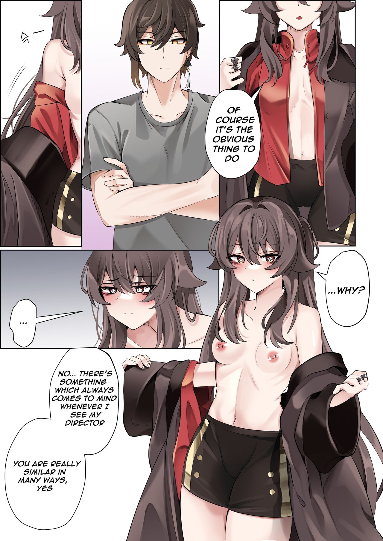 Contract  - A Hu Tao x Zhongli Hentai Comic page 11 full