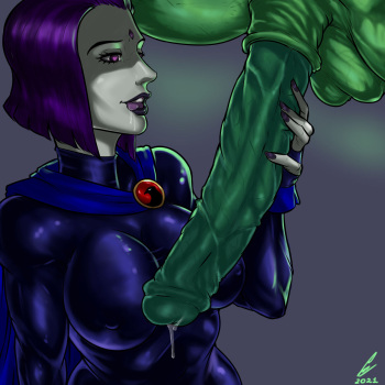 [Philip Grom] Raven & Beast Boy (Teen Titan) cover