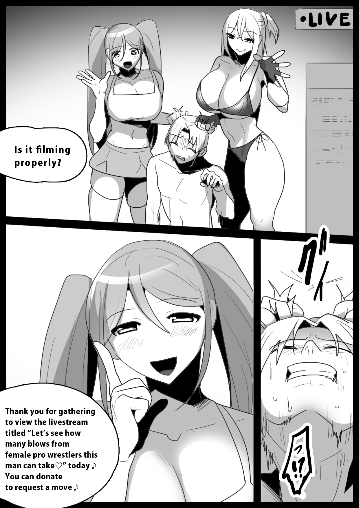 Publically punished and trampled by two large-breasted wrestlers page 3 full