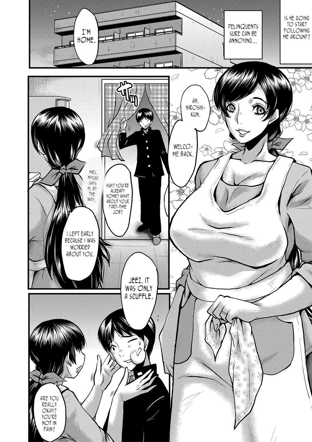 Tomodachi, Osananajimi mo Kaa-san mo Netorareru | My friend stole away both my childhood friend and my mother page 8 full