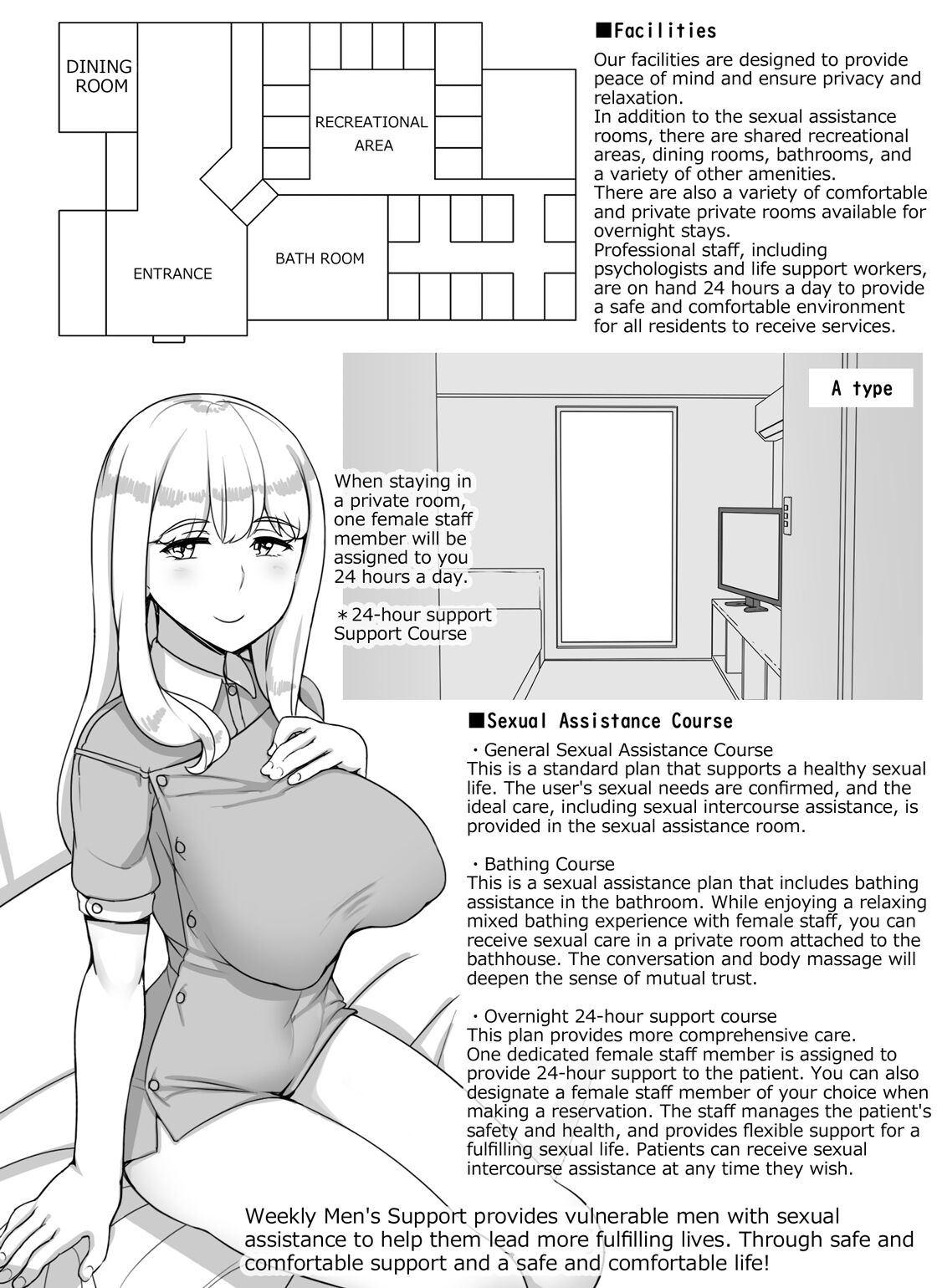 Jakusha Dansei Kaigo Service “Weekly Men's Support" | Weak Male Care Service "Weakly Men's support" page 8 full