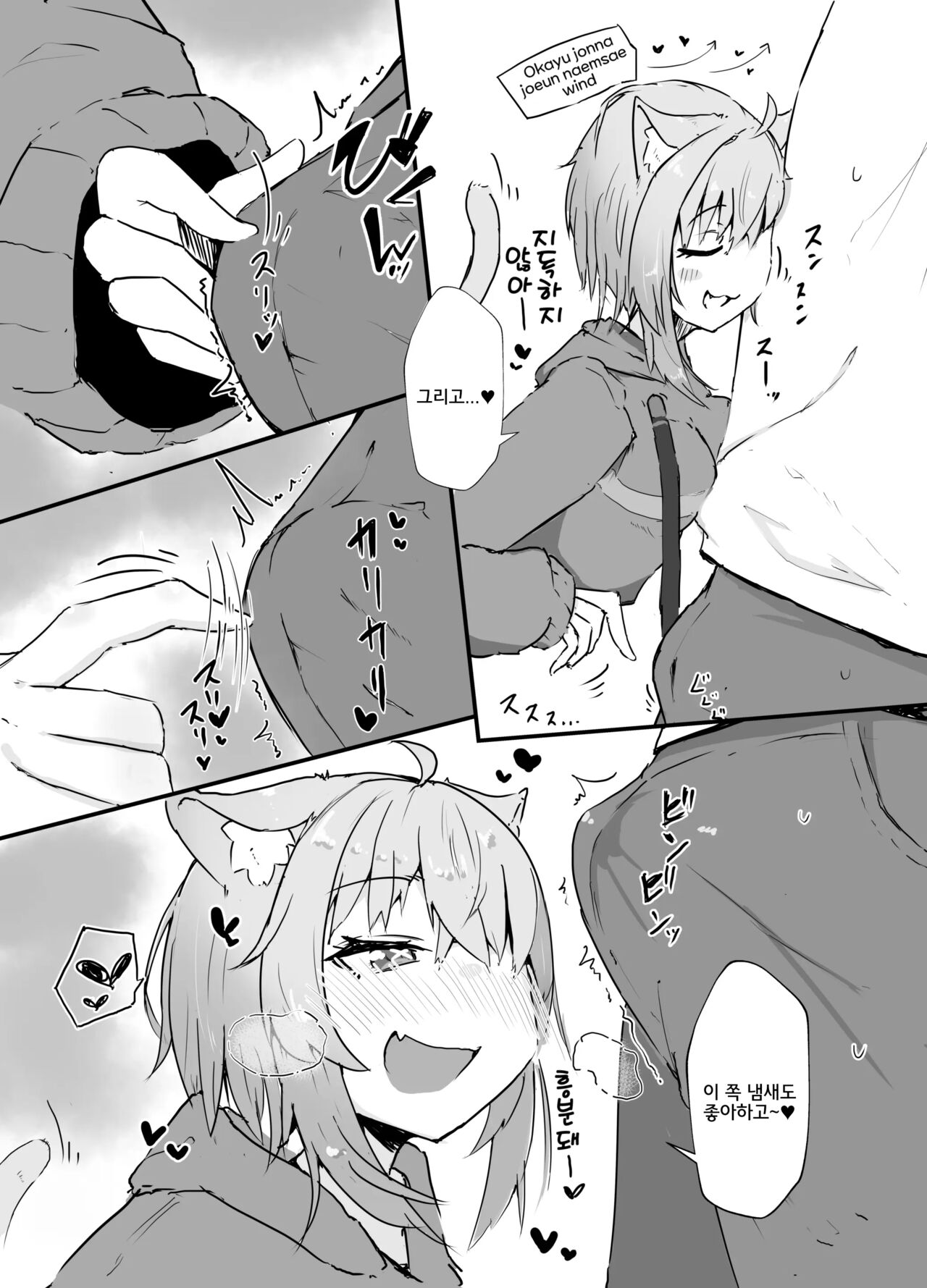 Nekomata Okayu to Iccha Love Ecchi suru Hon | 네코마타 오카유랑 알콩달콩 엣찌하는 책 page 4 full