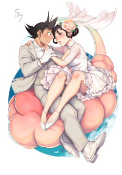 Goku x Chichi story throughout time