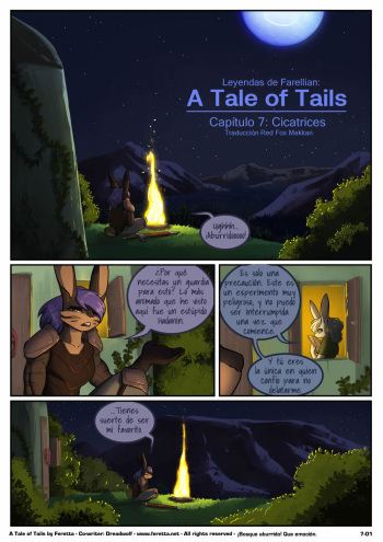 [Ferretta] A Tale of Tails: 07 Cicatrices [Spanish] [Red Fox Makkan] cover