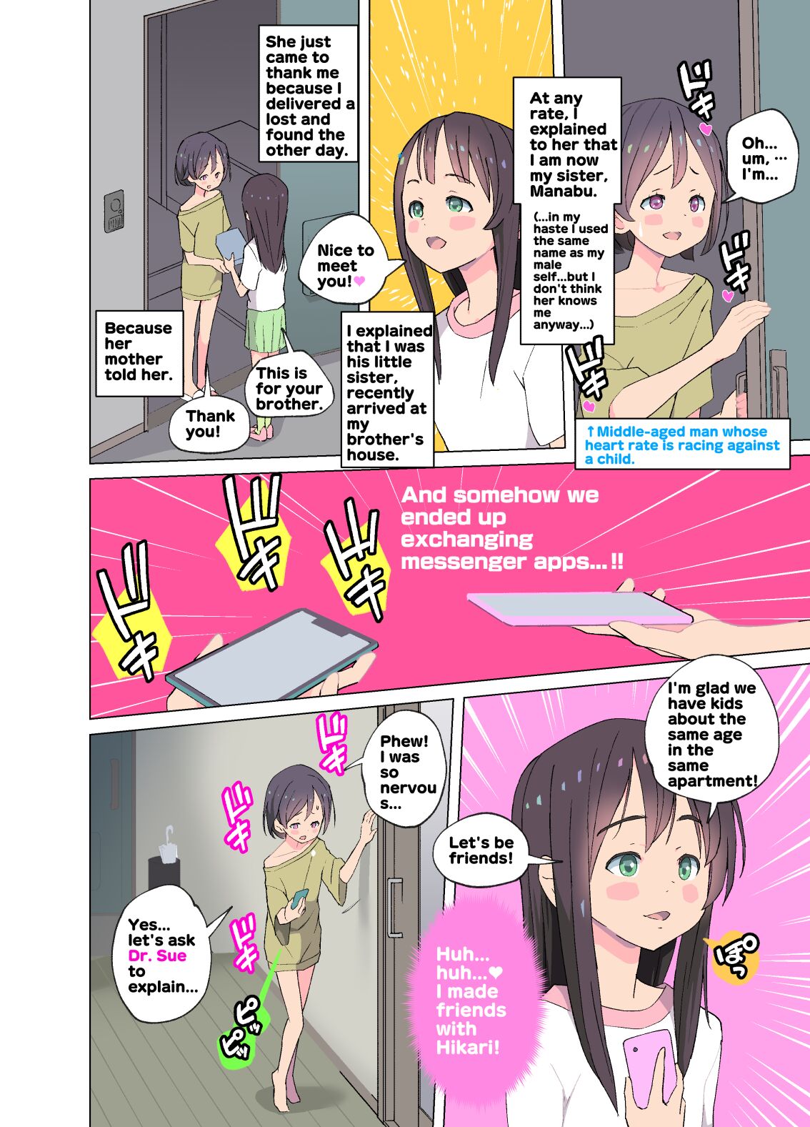Middle-aged Man TS To Girl & Got Along With A Yuri Girl page 10 full