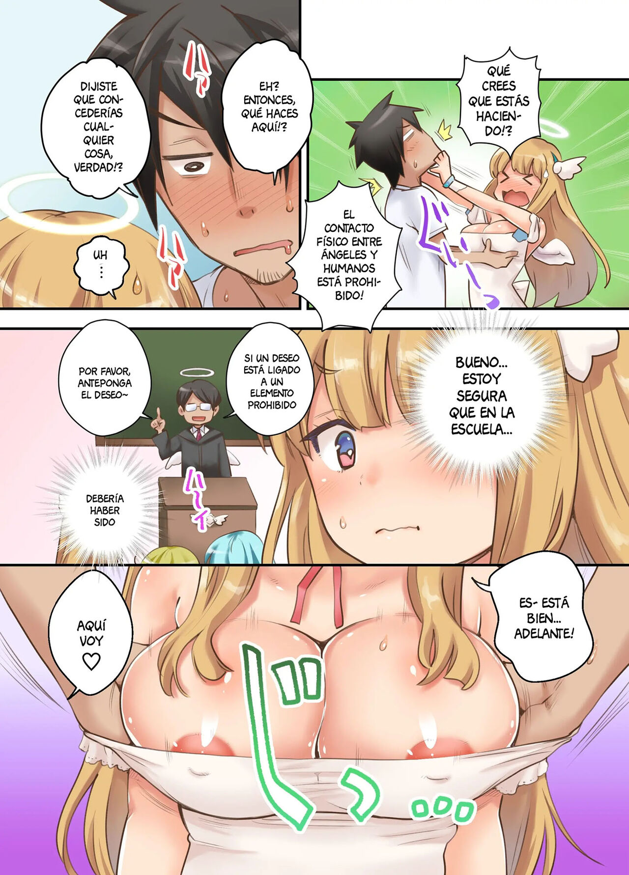 Deliheal Yondara Techigai de Dougan Kyonyuu de Muku na Tenshi-chan ga Yattekita node, Tokoton Oide Shishi Tatta w | Llamé a un servicio a domicilio y una inocente ángel con cara de niña y grandes tetas se me acercó page 5 full