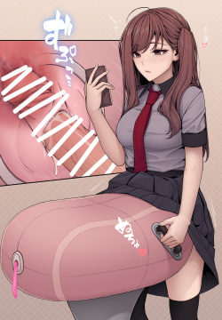 Gihindai de sagyō-teki ni sei shori shi teru  futanari-chan | A futanari staying cool as she relieves her sexual urges