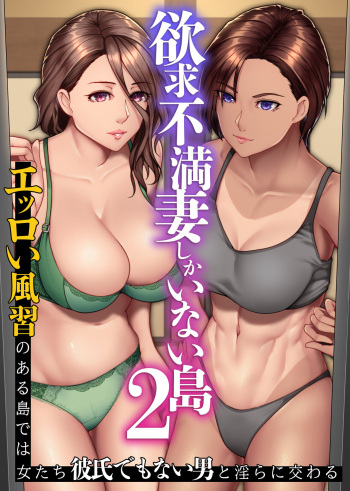 [NCP (big.g)] Yokkyuu Fuman Zuma shika Inai Shima 2 ~ Erroi Fuushuu no Aru Shima de wa Onna-tachi wa Kareshi demo nai Otoko to Midara ni Majiwaru cover