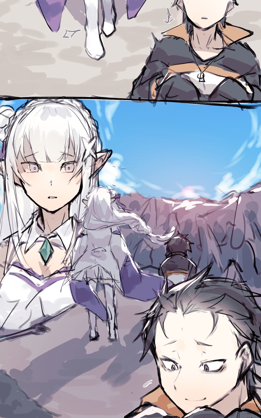 Emilia comforts Subaru page 2 full