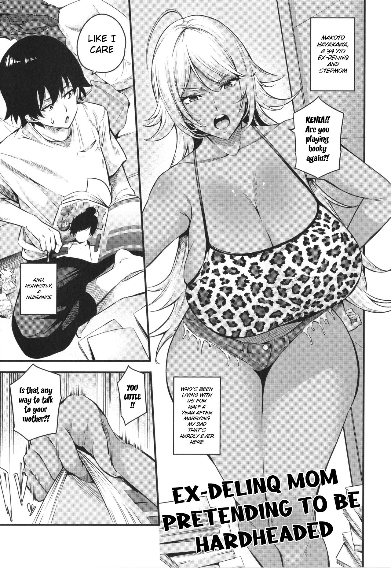 Kōha Kidori no Moto Yan Mama | Ex-Delinq Mom Pretending To Be Hardheaded page 1 full