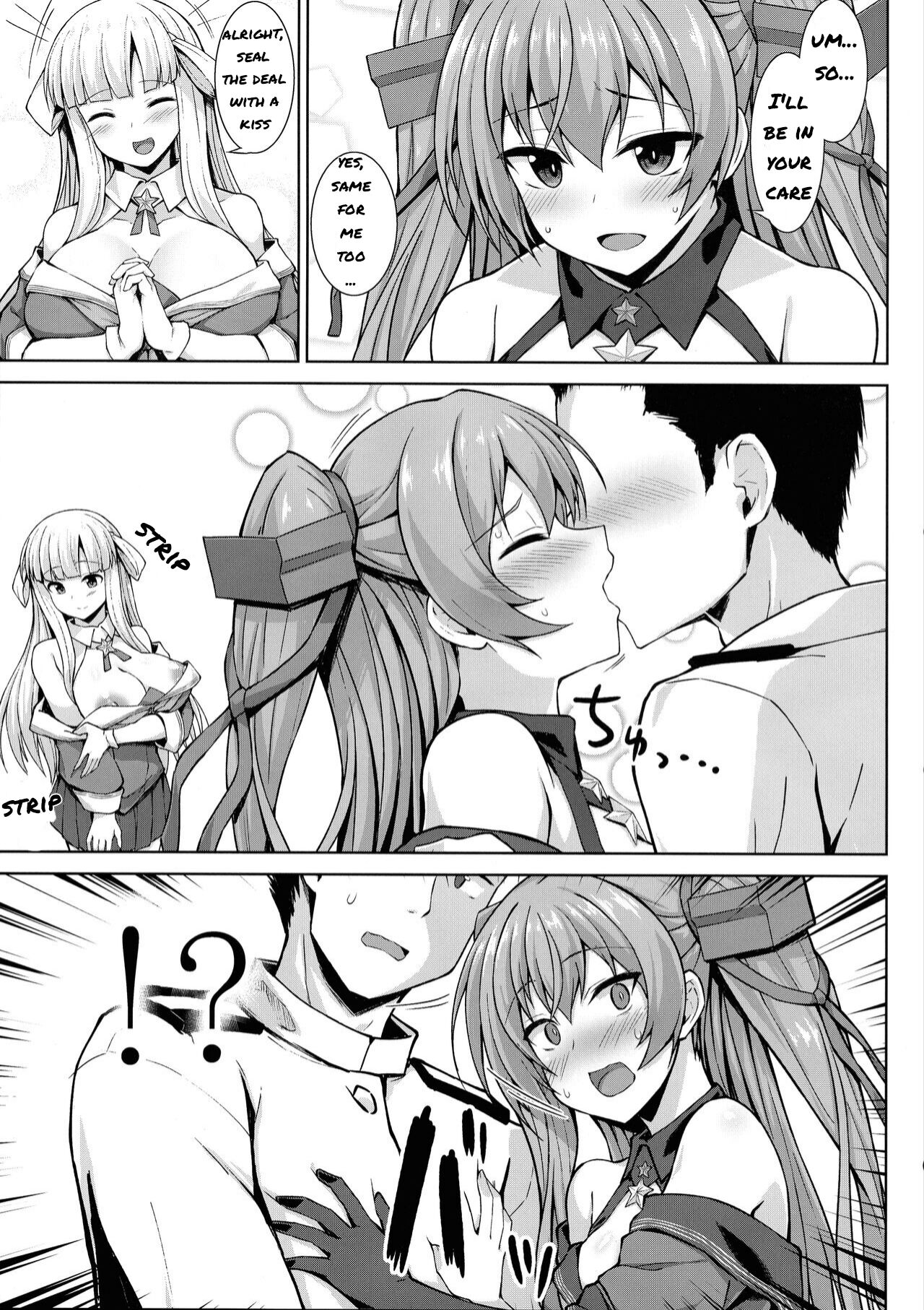 Sankyuu-chuu no Fletcher ni Johnston ga Kuwawatte Futari de Aka-chan o Ninshin suru Hon page 7 full