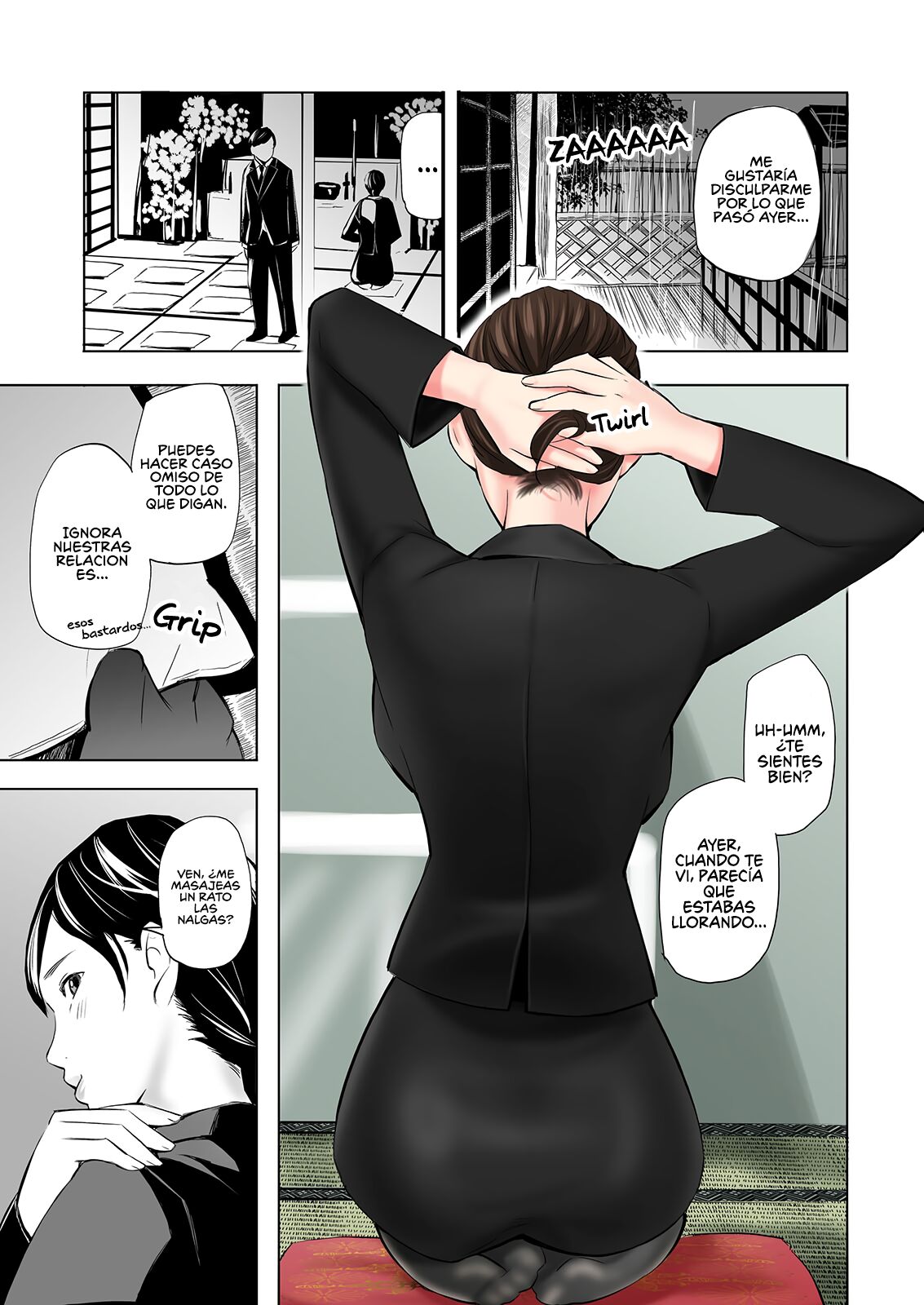 Mofuku Miboujin no Erohon desu | Esto Es Un Fap Book ft. una viuda vestida de luto page 9 full