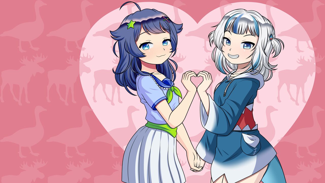 Gura x Senzawa Valentines Day page 1 full
