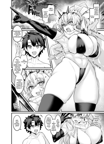 (Ankoman) Mizugi Bā Gesuto , Asutorufo to Nakayoku Naru (Fate Grand Order) [English] [hardcase8translates] cover