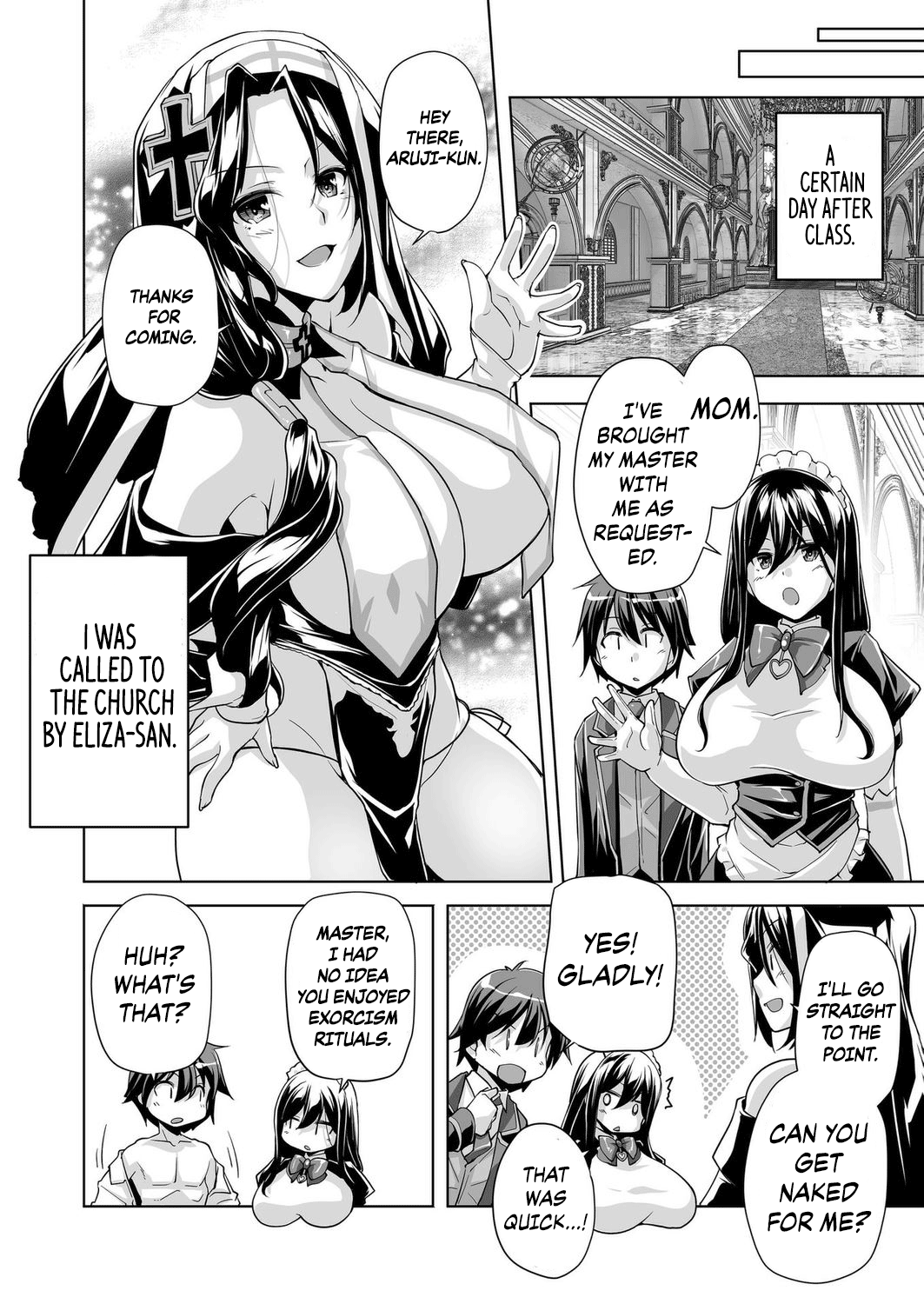 Motto! Haramase! Honoo no Oppai Isekai Oppai Maid Gakuen! Ch. 2 page 12 full