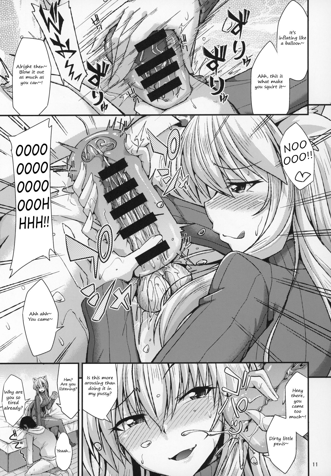 Nekomimi Onee-san to Onaho de Nyan Nyan | The cat-eared Onee-san and the Onahole page 12 full
