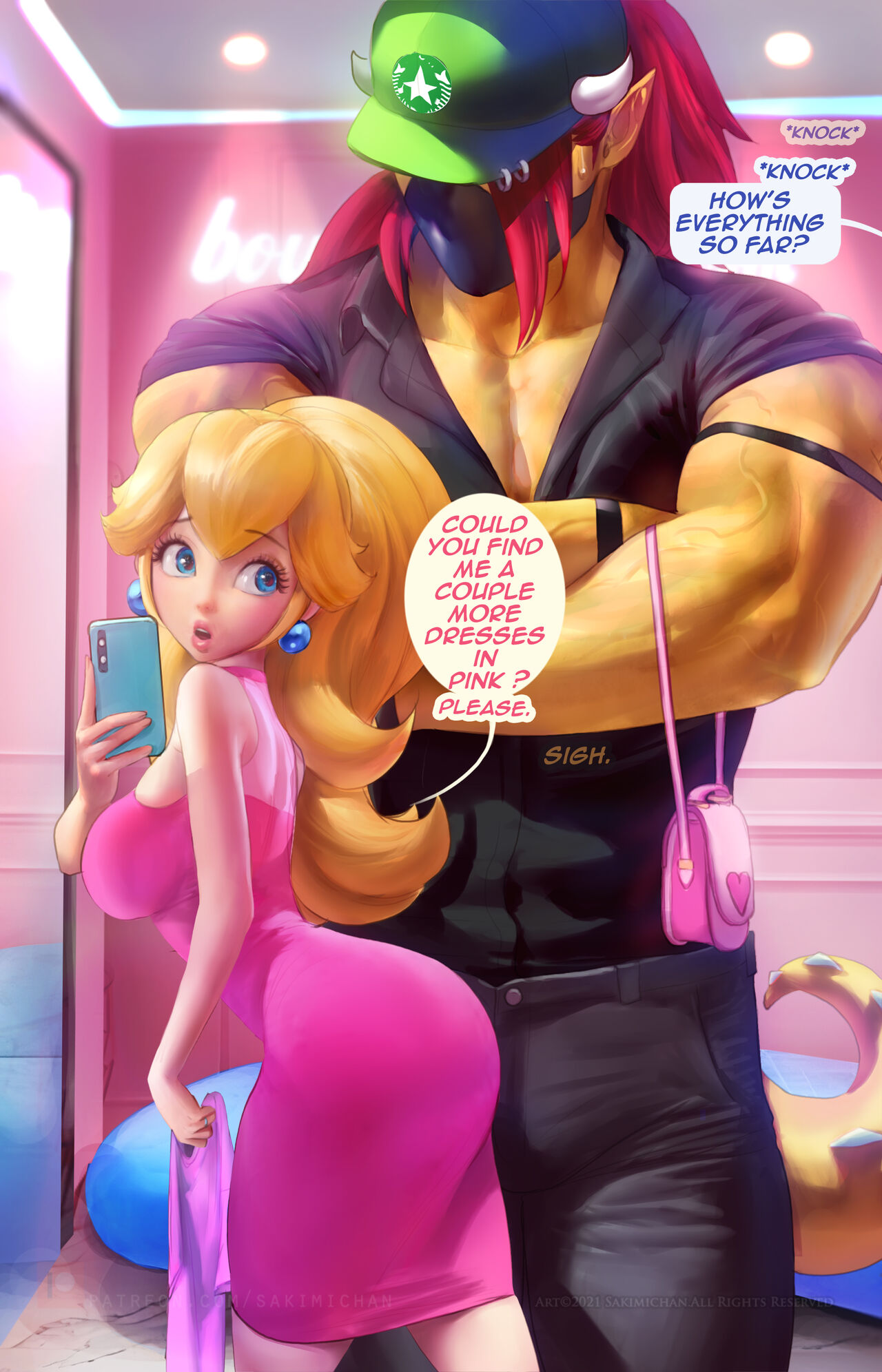 Princess Peach Dress Shopping page 6 full