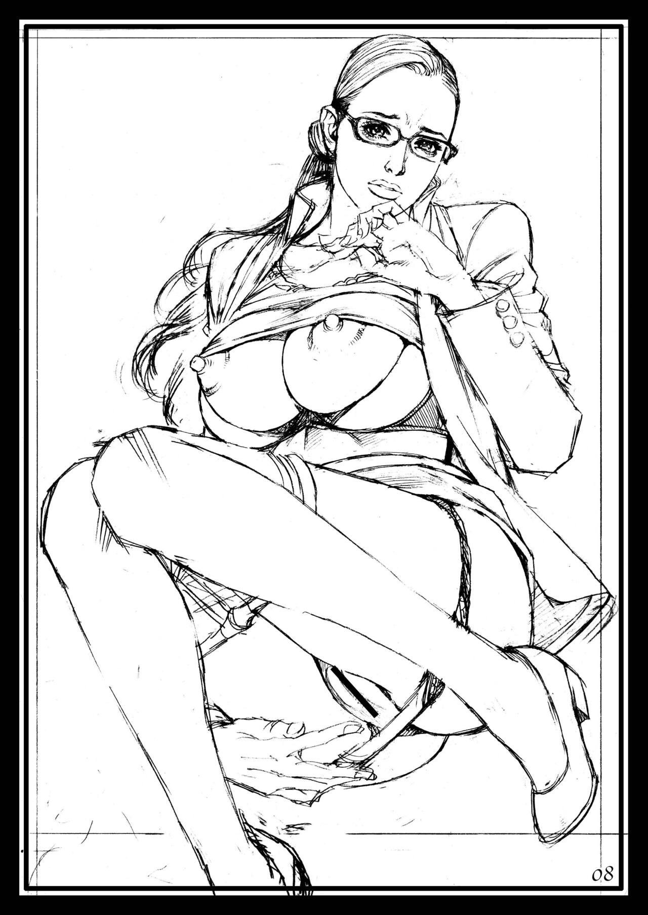 十六夜ラフ画汁XVI ラフ画集 in 淫Y赤絨毯2 page 7 full
