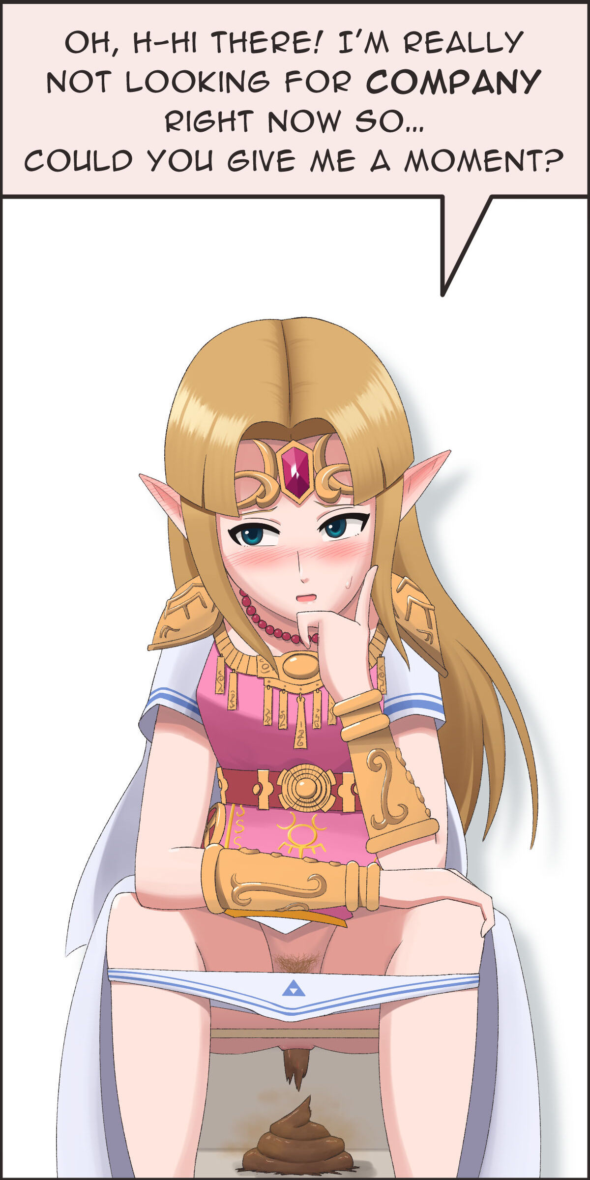 Zelda on the Toilet page 1 full
