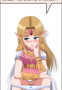 Zelda on the Toilet