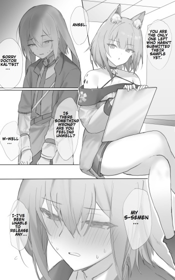 [Otsumami] Rhodes Kenkou Shindan de Kentai o Nekosogi Shiboritorarechau Hanashi | A Story About a Specimen Being Extracted During a Health Checkup at Rhodes Island (Arknights) [English] cover