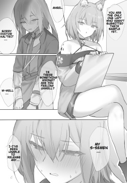 Rhodes Kenkou Shindan de Kentai o Nekosogi Shiboritorarechau Hanashi | A Story About a Specimen Being Extracted During a Health Checkup at Rhodes Island