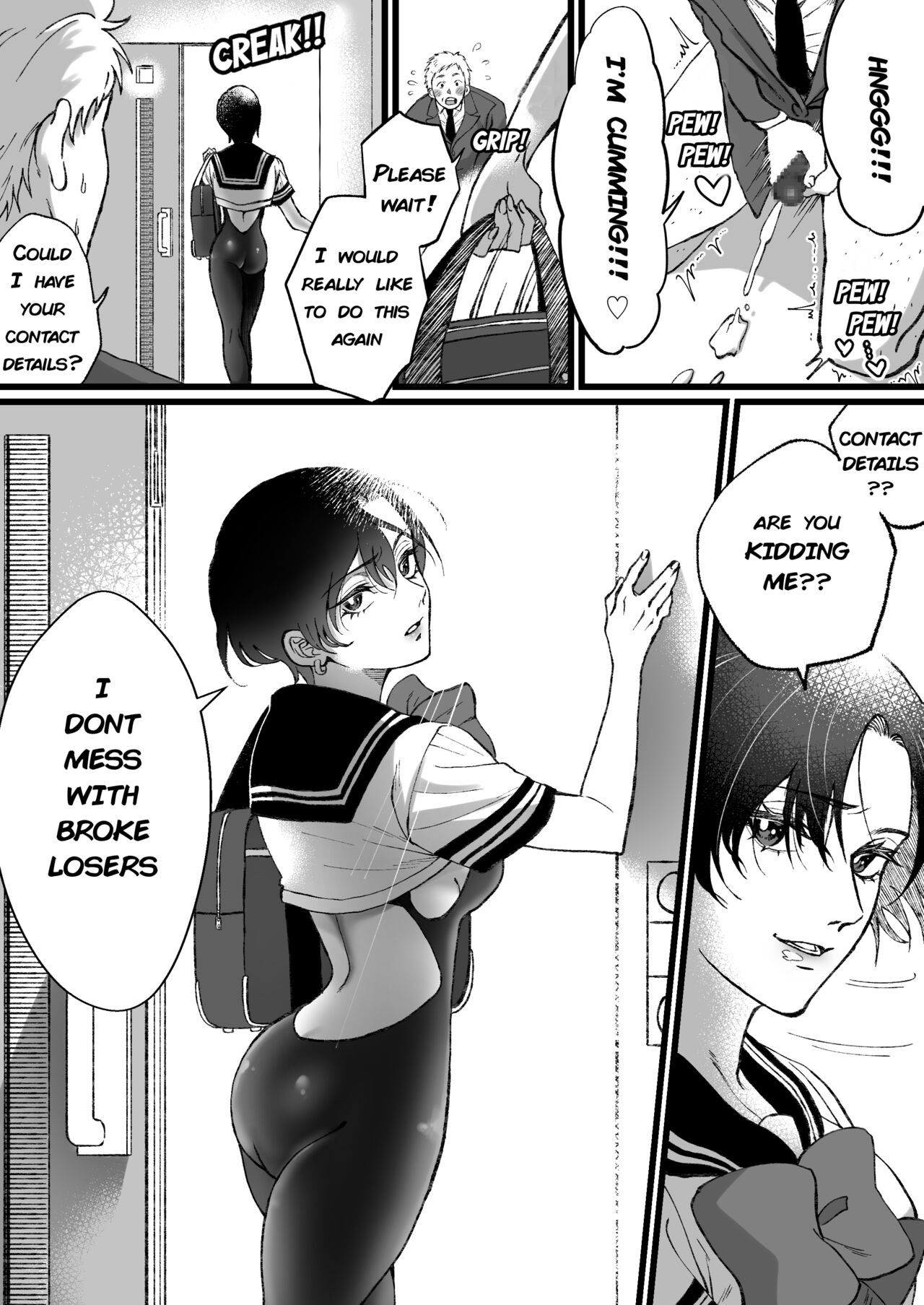 Sailor Fuku + Kyouei Mizugi no Mitsuga Sejou - English page 7 full
