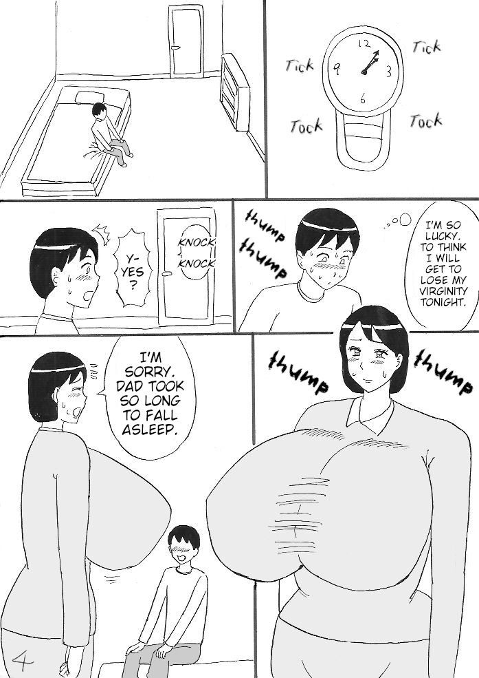 Bakunyuu Mama no Fudeoroshi | First Time with Huge Breasted Mom page 8 full