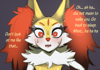 [Akitokit] Braixen sleep invader (Pokemon) cover