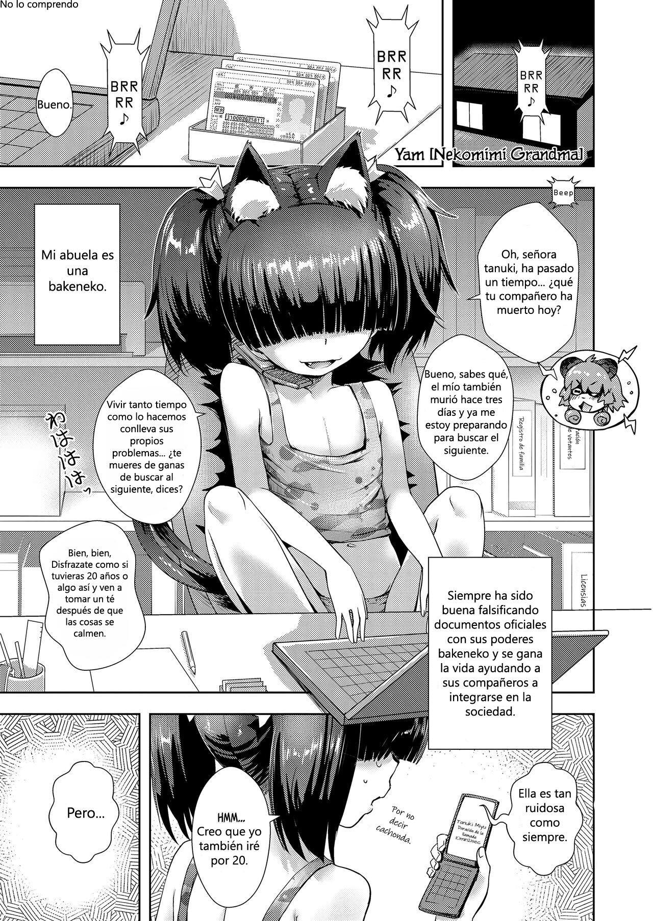 Nekomimi Baa-chan | Mi abuela Nekomimi page 1 full