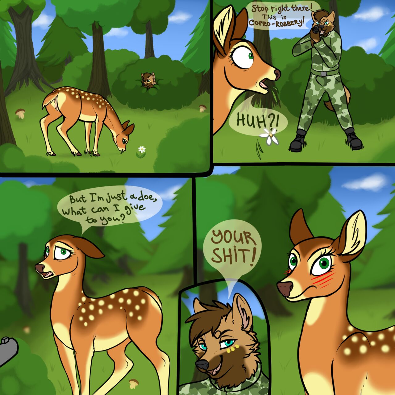 Hunter and Deers + Extras page 1 full