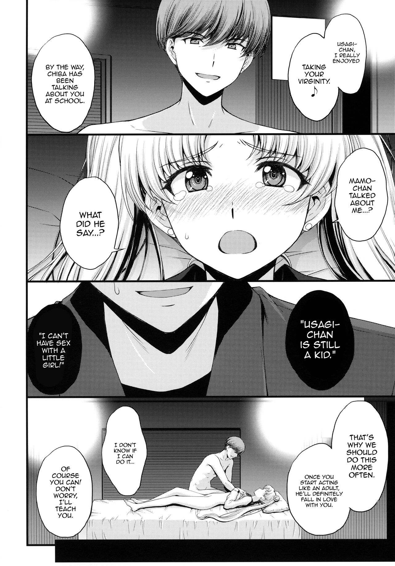 Usagi no Junjou!  Chin Make Bishoujo Senshi! /  As Innocent as a Bunny! The Pretty Guardian Loses to the Dick! page 5 full
