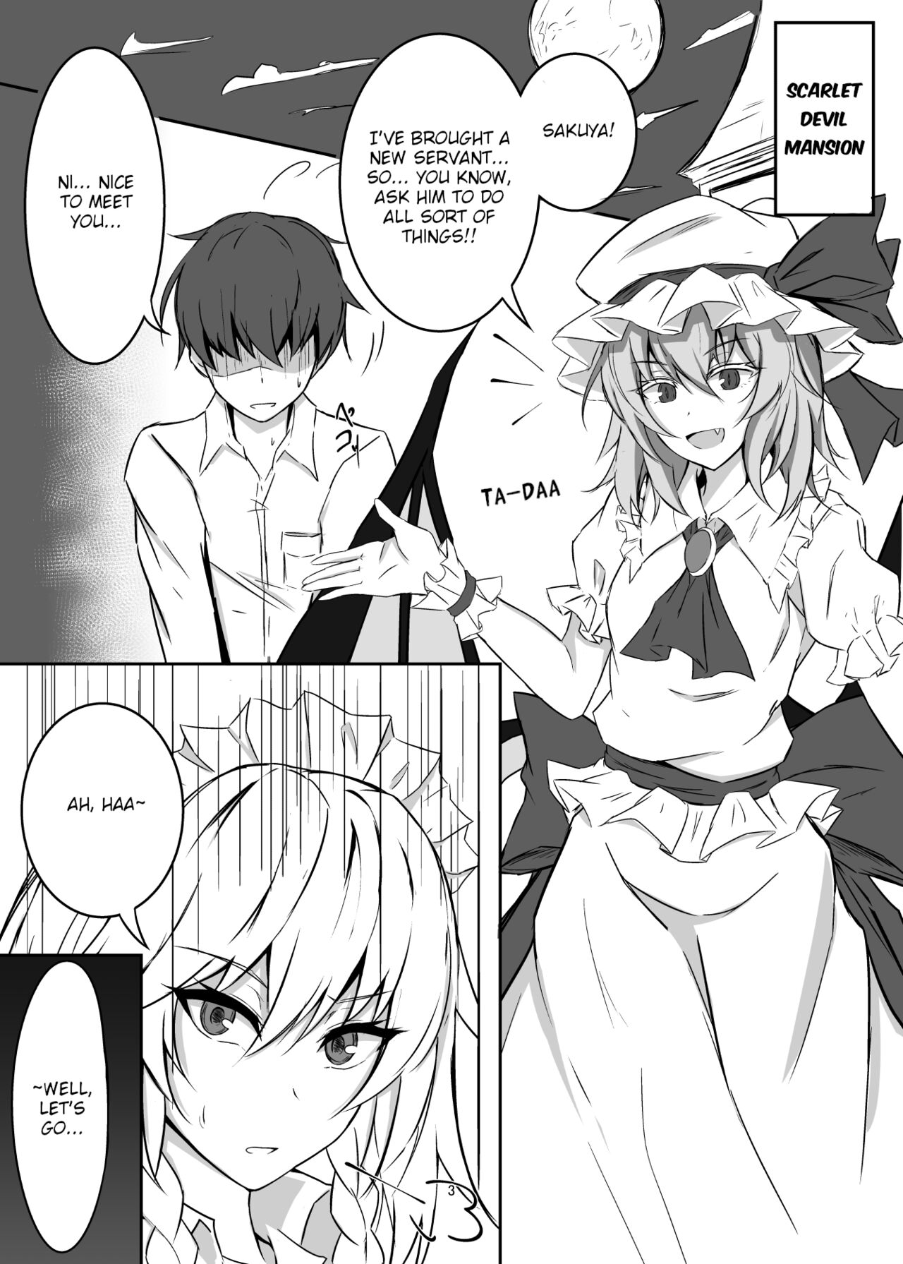 Koumakan de Daiji na Tokoro o Kerareru Hon | A book about getting kicked in important parts at the Scarlet Devil Mansion page 3 full